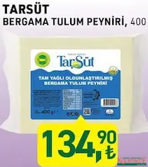 TARSÜT BERGAMA TULUM PEYNİRİ 400 G TARSÜT BERGAMA TULUM PEYNİRİ 400 G